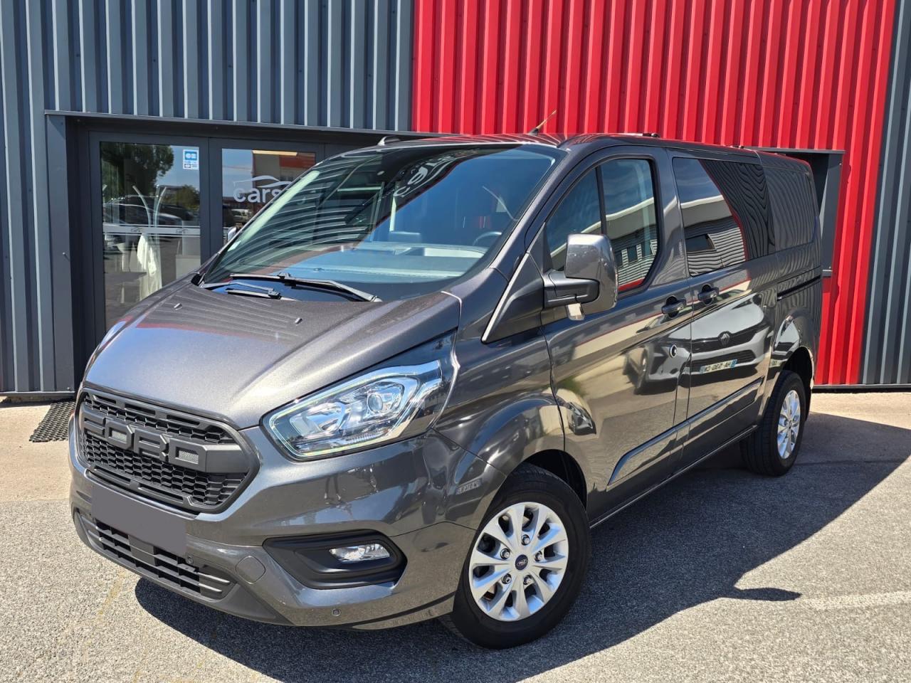 FORD TRANSIT CUSTOM KOMBI CUSTOM CABINE APPROFONDIE 2.0 TDCI 130 BVA 5 PLACES - ATTELAGE