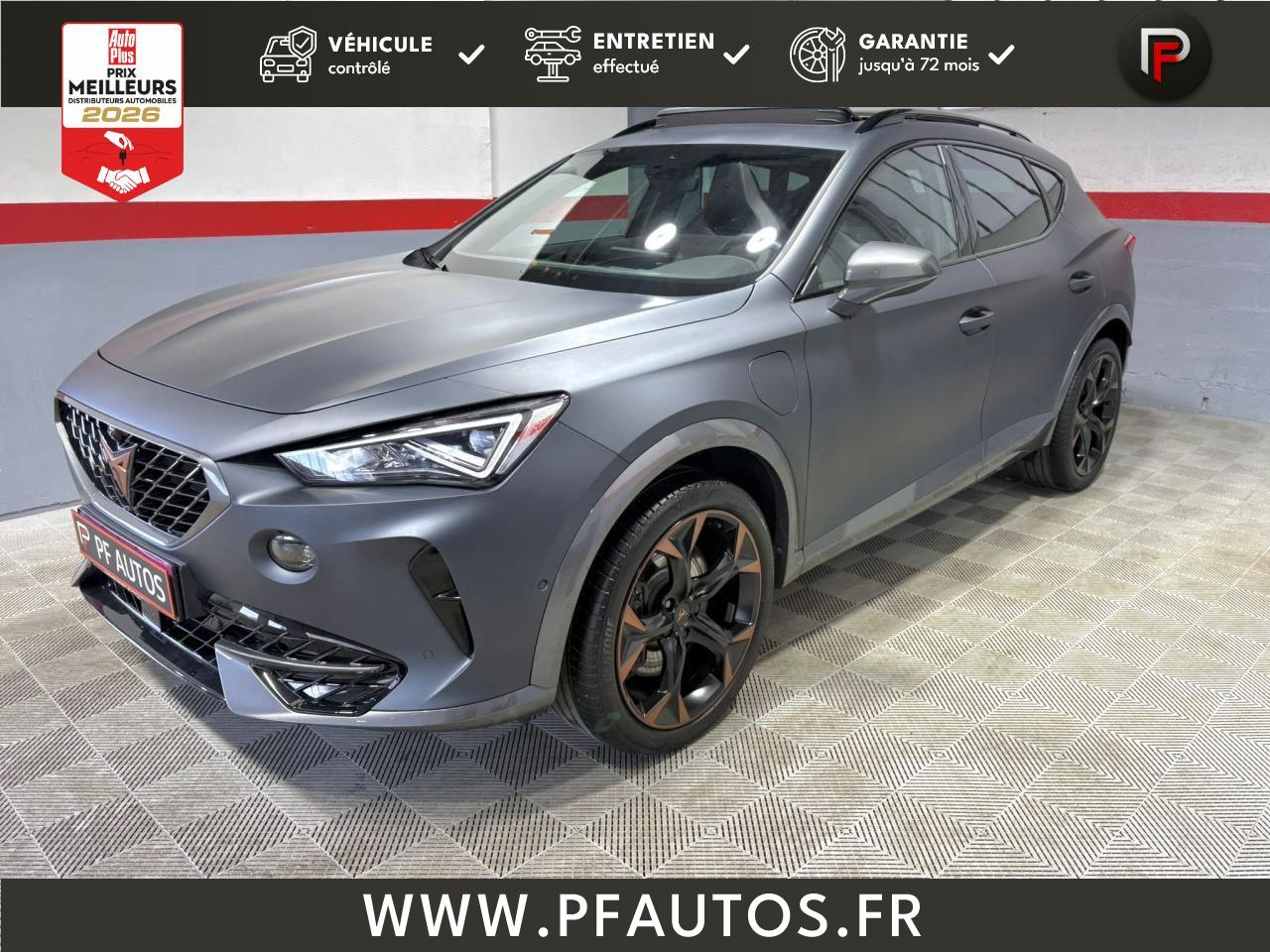 CUPRA FORMENTOR VZ 1.4 Hybrid 245 DSG6 TOIT OUVR / DCC / ACC / JA19CUIVRE / VOLANT SUPERSPORT / GRIS MAT / CAM360