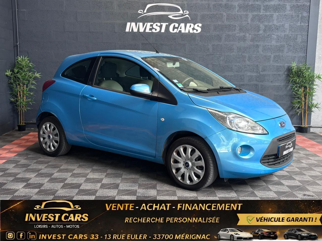 FORD KA 1.2i 69CH FINITION Titanium - DISTRIBUTION FAITE - GARANTIE 6 MOIS MINIMUM