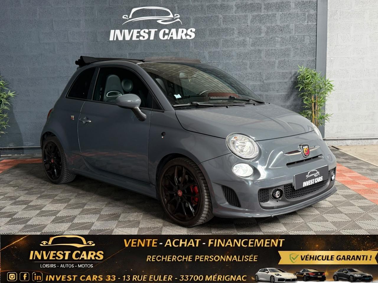 ABARTH 500 1.4i - 140 CH - BVR C CABRIOLET 595C - CARPLAY- GARANTIE 6 MOIS