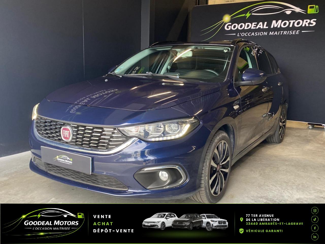 Fiat Tipo d'occasion chez Goodeal Motors à Ambarès-et-Lagrave