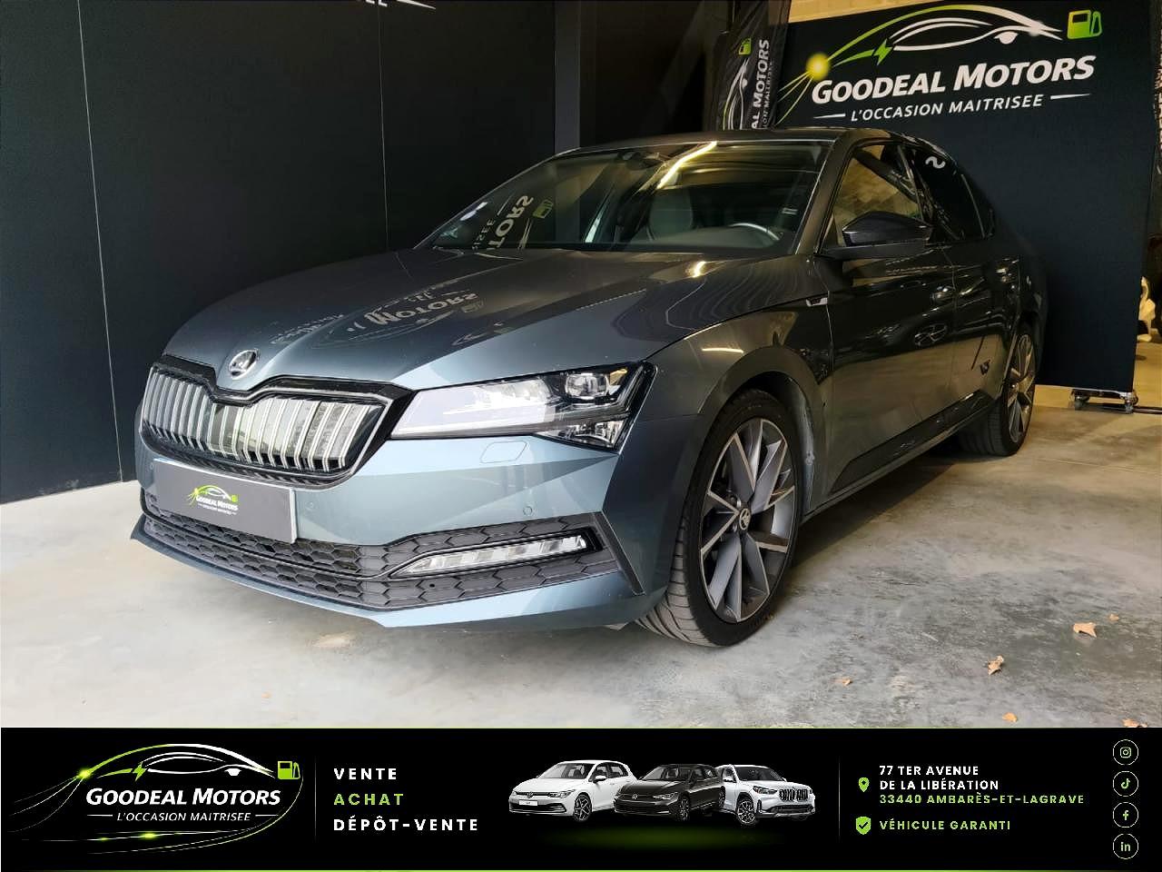 SKODA SUPERB 1.4 TSI PHEV - 218 CH - BV DSG FINITION SPORTLINE GARANTIE 6 MOIS MINIMUM
