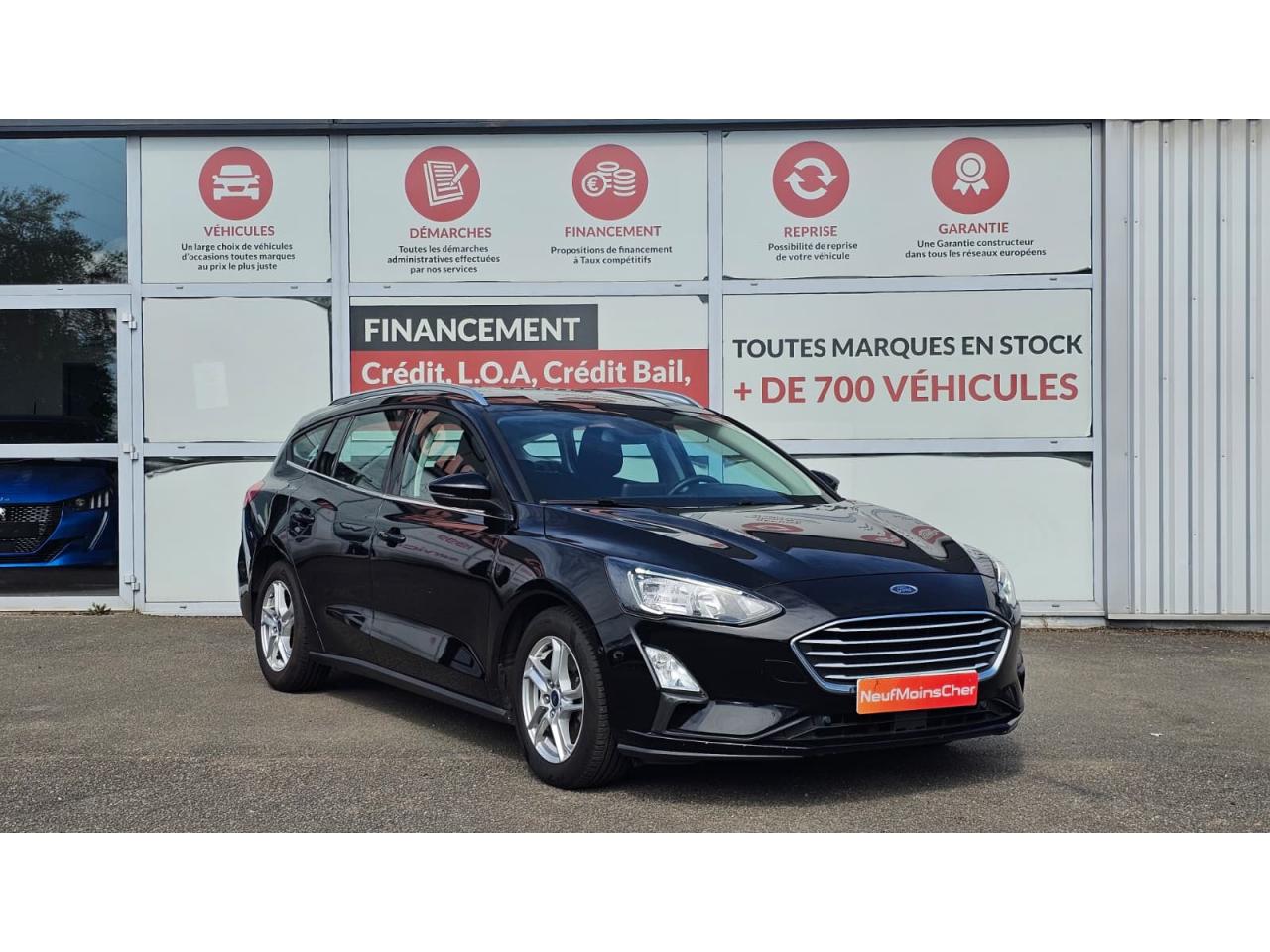 FORD FOCUS SW Connected 1.5 EcoBlue 120cv BVA inclus Camera de Recul + Attelage + Avertisseur angle mort