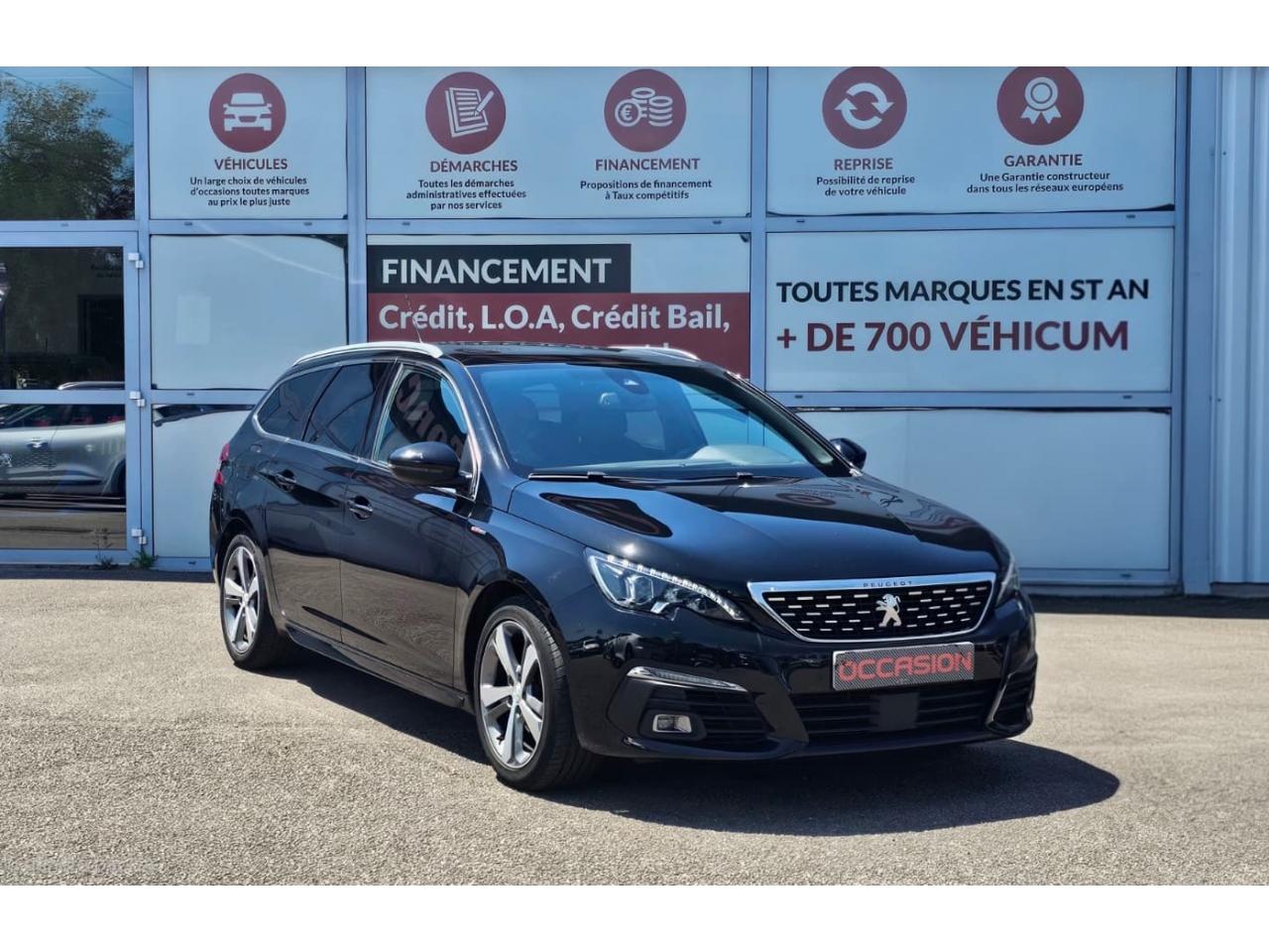 PEUGEOT 308 SW GT LINE 1.5 BlueHDi 130cv + Pack Cuir Nappa + Toit panoramique + Attelage