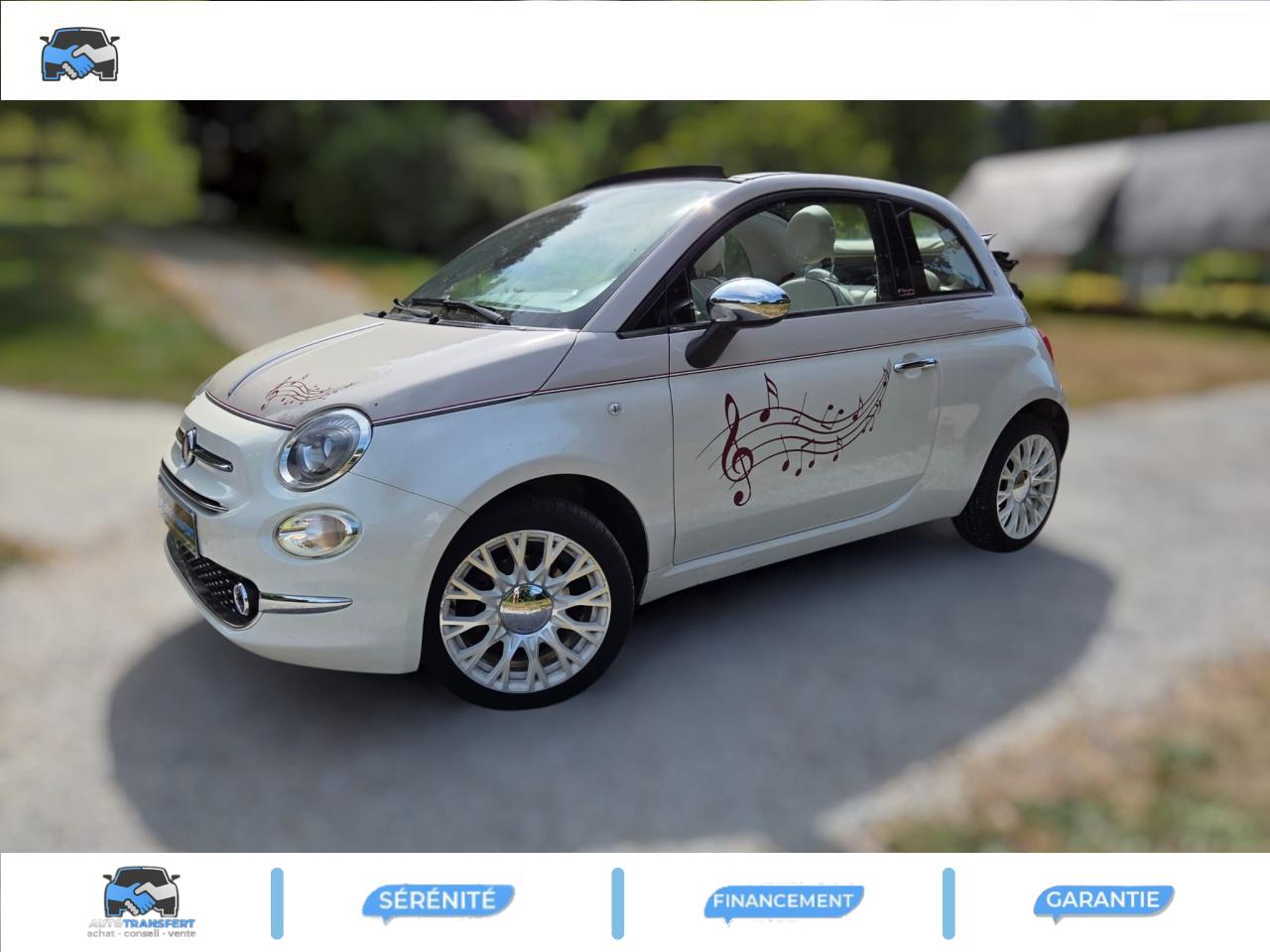 FIAT FIAT 500 Cabriolet 1.2i 69ch Anniversario - Garantie 24 mois - A partir de 200e/mois