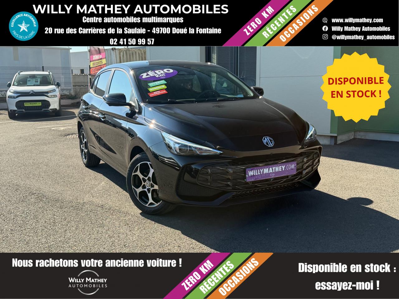MG MOTOR MG3 1.5 Hybride 195 - Automatique - Caméra 360° - Siège et volant chauffant - Garantie