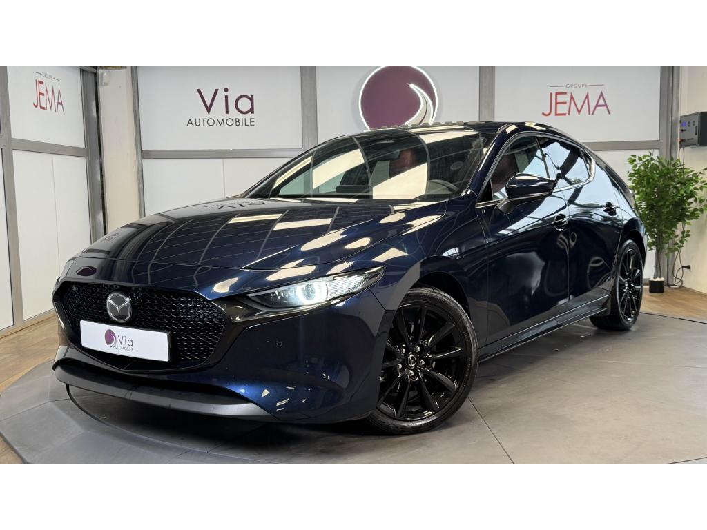 MAZDA MAZDA 3 2.0 e-Skyactiv Hybrid 186 - BVA - 2024 - Exclusive-Line - Toit ouvrant - Pack Cuir - Affichage tete
