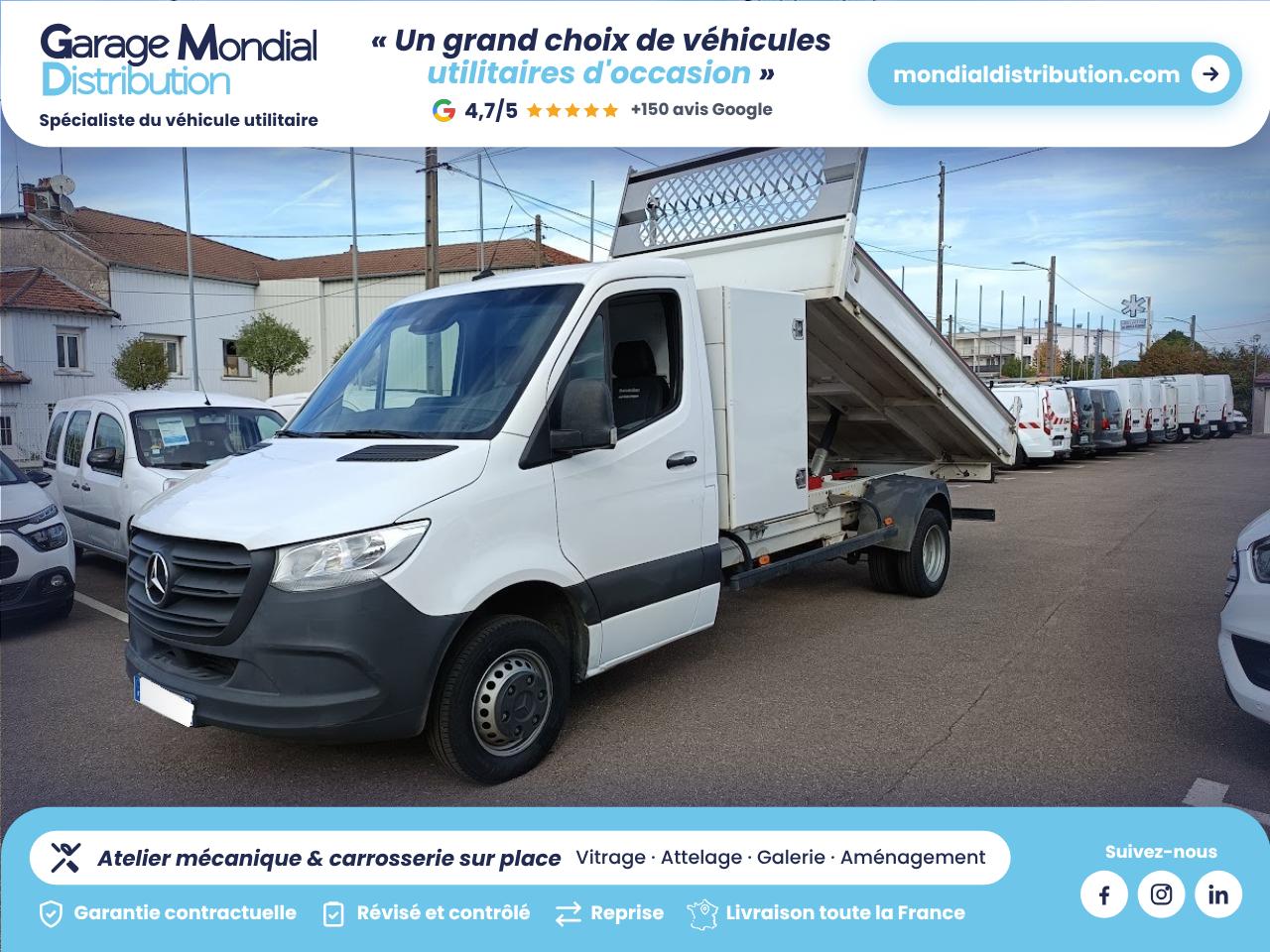 MERCEDES SPRINTER 515-43 2.0 CDI 150 BENNE