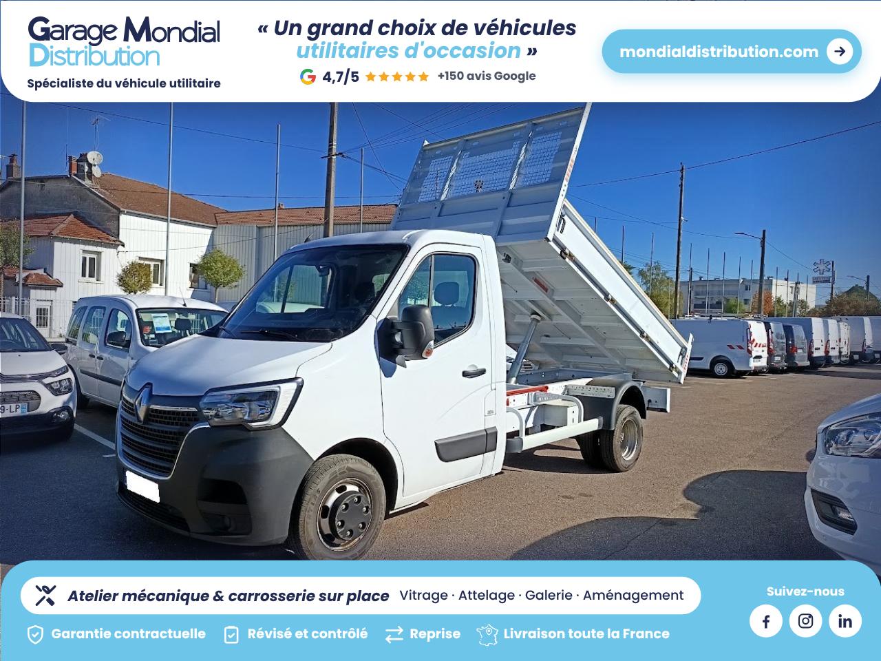RENAULT MASTER CC PROP RJ3500 L2 PAFC BLUE DCI 130 CONFORT BENNE
