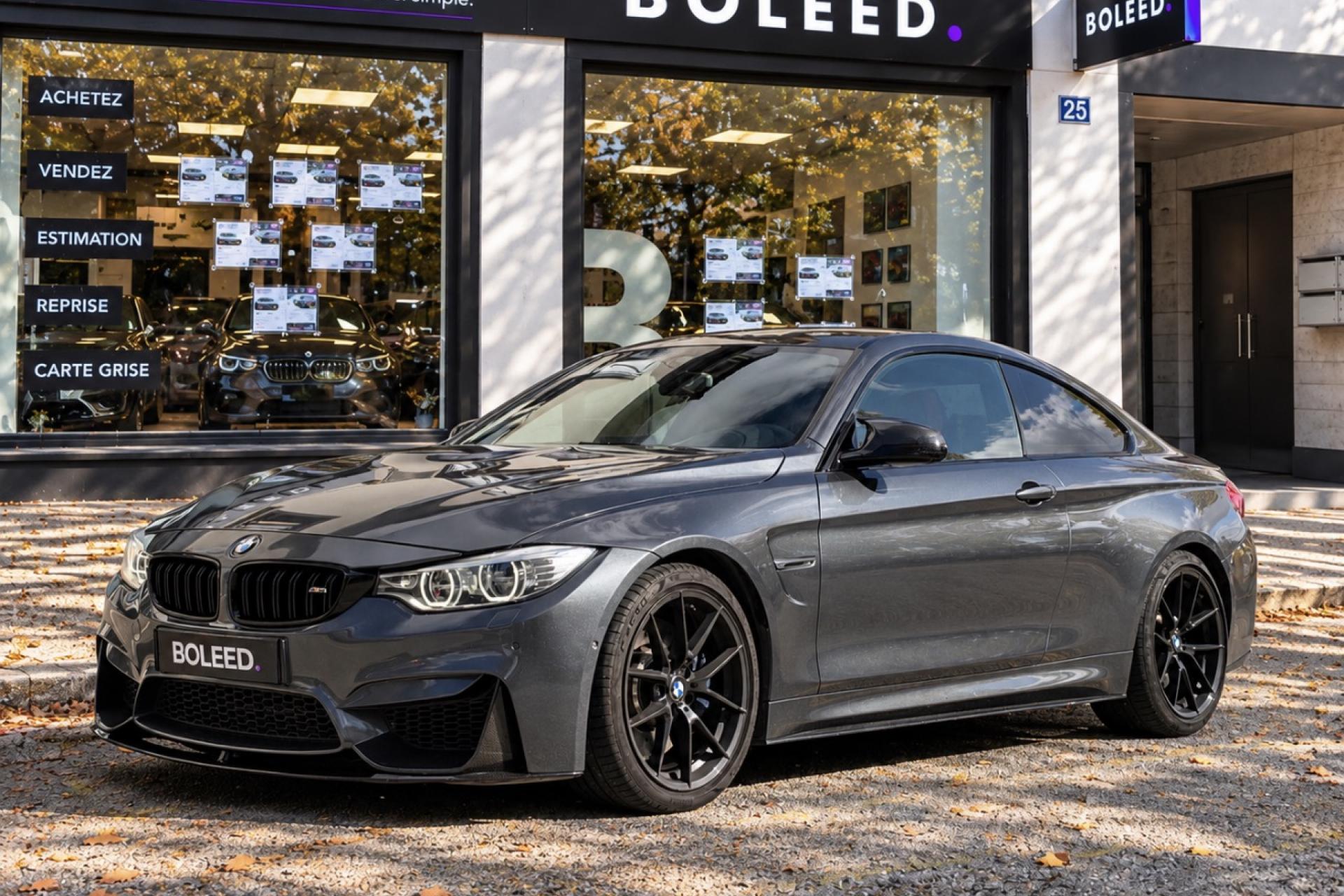 BMW M4 F82 COUPÉ-431 CH-DKG-PACK CARBONE-HARMAN KARDON-CUIR ROUGE