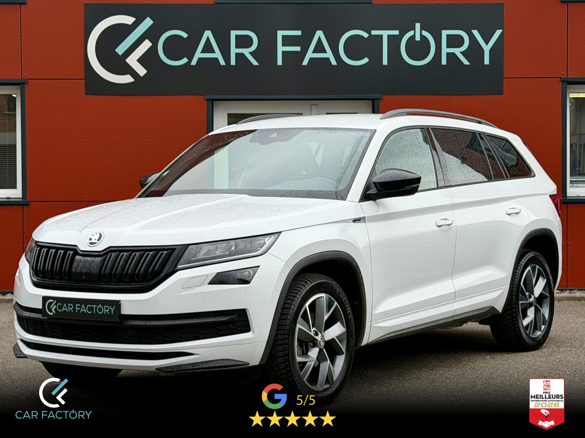 SKODA KODIAQ 7places 2.0 TDI 150 DSG Sportline Caméra 360° GPS Amundsen Full LED Garantie 1an