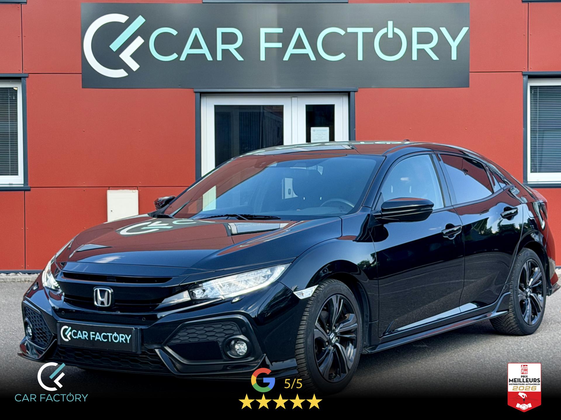 HONDA CIVIC 1.5 i-VTEC SPORT 182 1ère Main GPS ACC Caméra Carplay Sièges chauf Garantie 1an