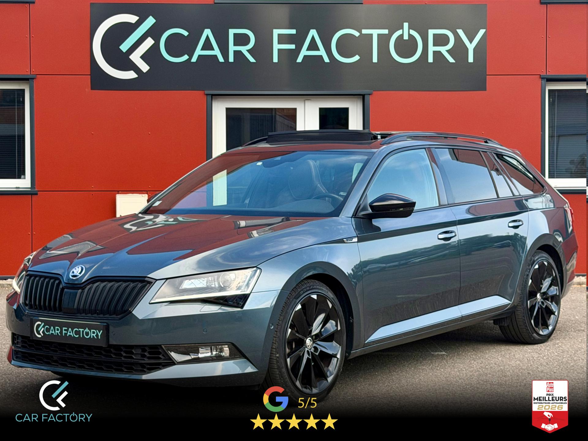 SKODA SUPERB 2.0 TSI 280 DSG 4x4 Sportline 1ère main Toit ouvrant Attleage Canton ACC DCC Garantie 1an