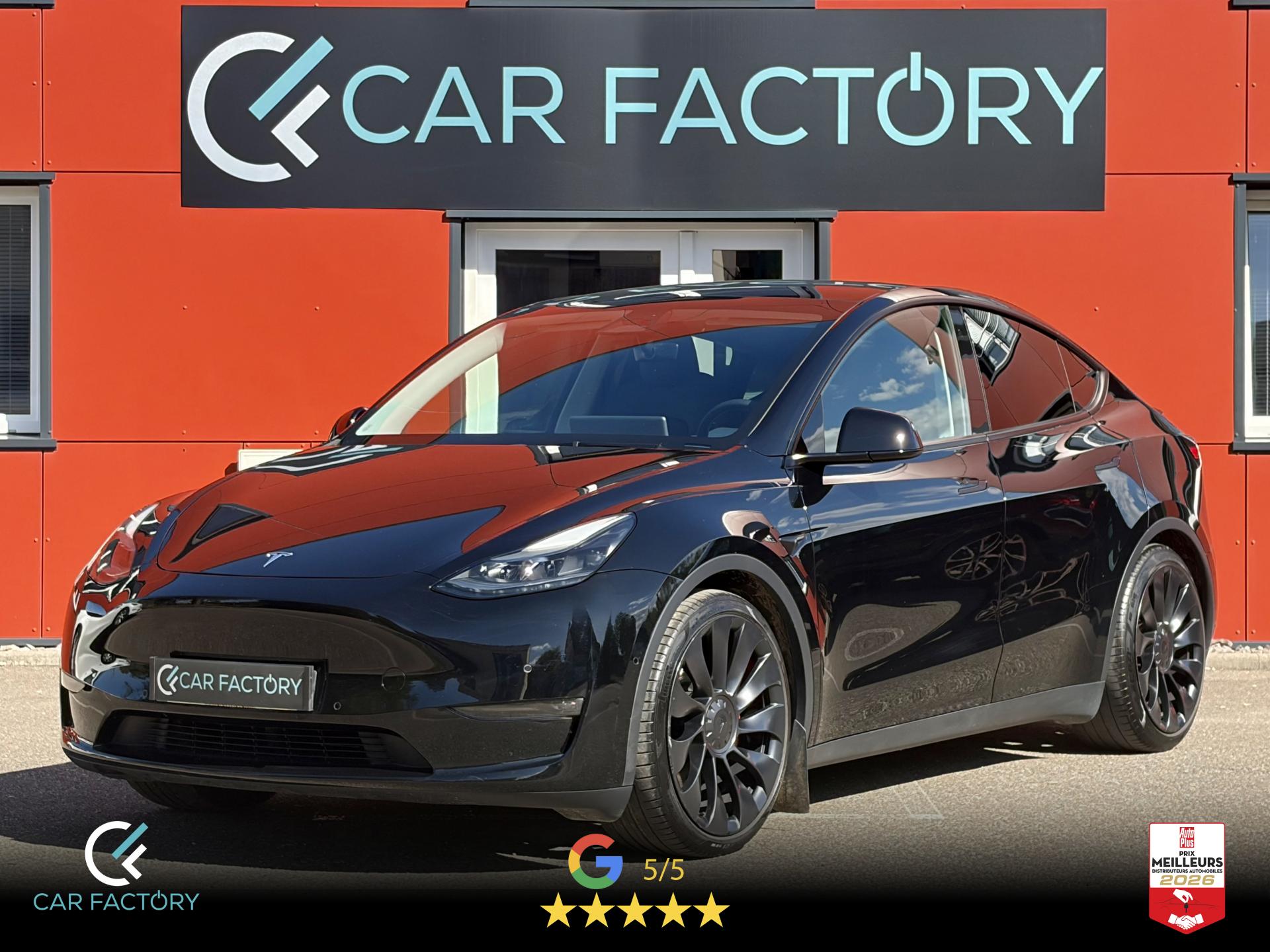 TESLA MODEL Y Performance AWD 534 ch TVA Récupérable Attelage 1ère Main Autopilote Garantie 2