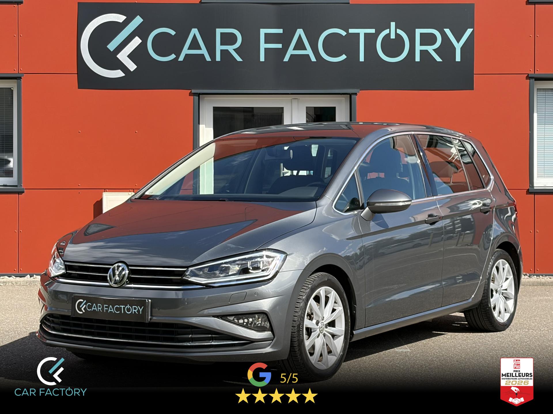 VOLKSWAGEN GOLF SPORTSVAN 1.5 TSI 130 DSG Carat 1ère Main Attelage Pack Hiver Régulateur ACC Garantie 1an