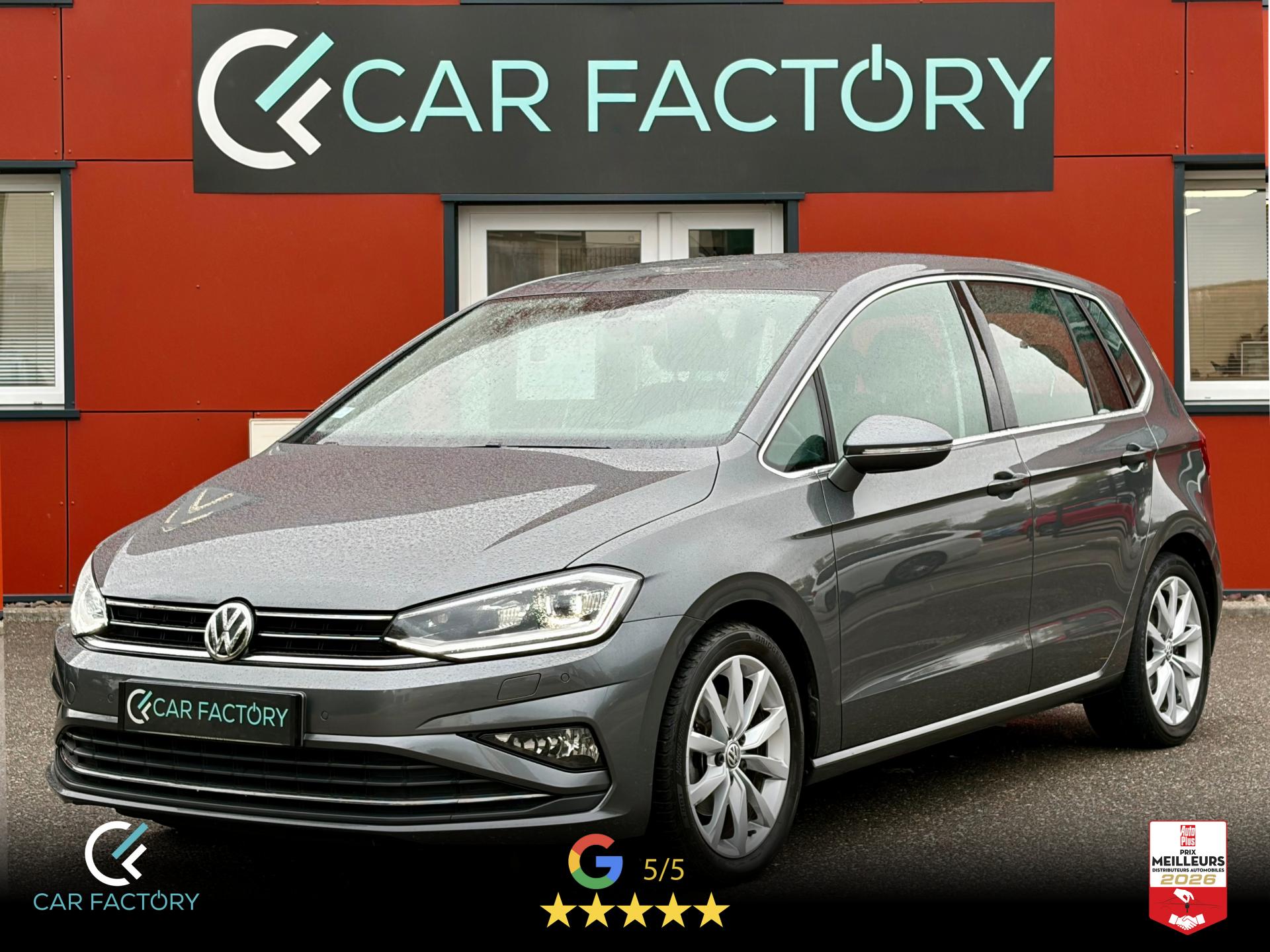 VOLKSWAGEN GOLF SPORTSVAN 1.5 TSI 130 DSG Carat 1ère Main Attelage Pack Hiver Régulateur ACC Garantie 1an