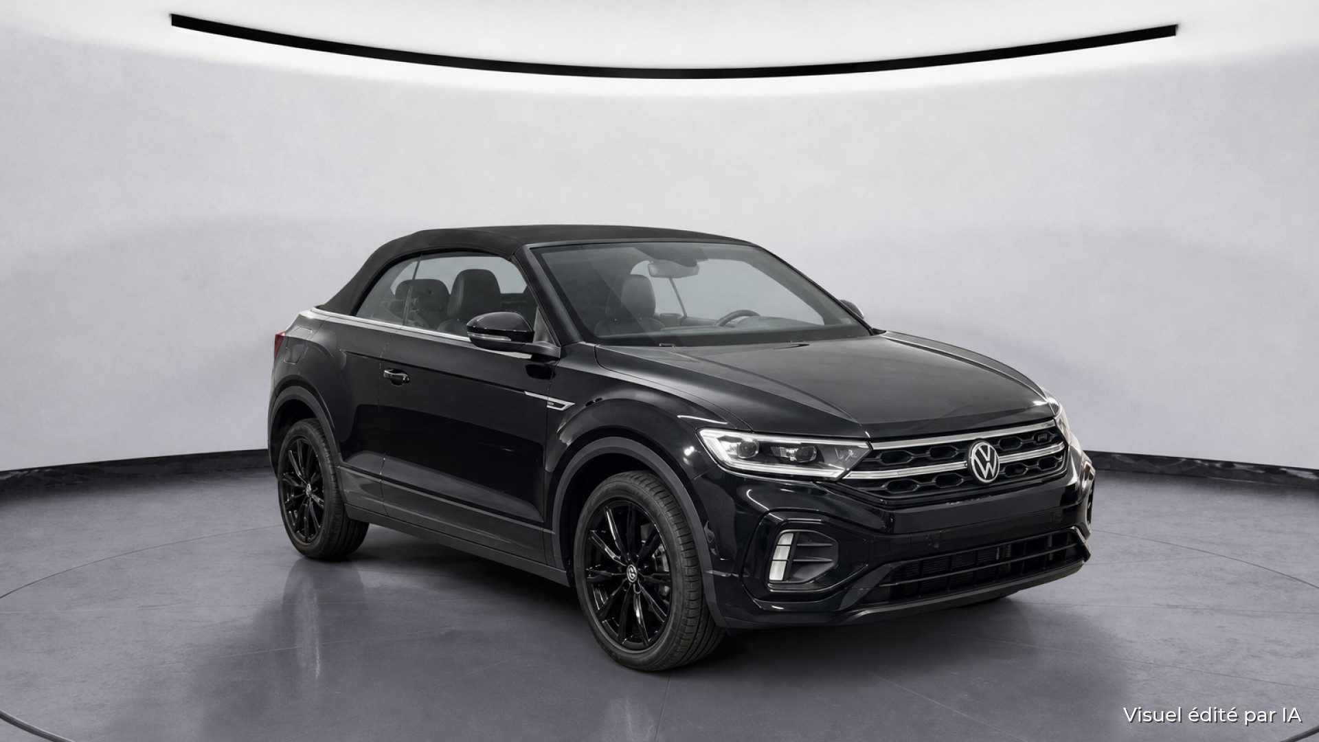 VOLKSWAGEN T-ROC Cabriolet T-Roc 1.5 TSI- 150 -  DSG 7  CABRIOLET R-Line PH 2 JA19 black - Sièges et volant chauffants -
