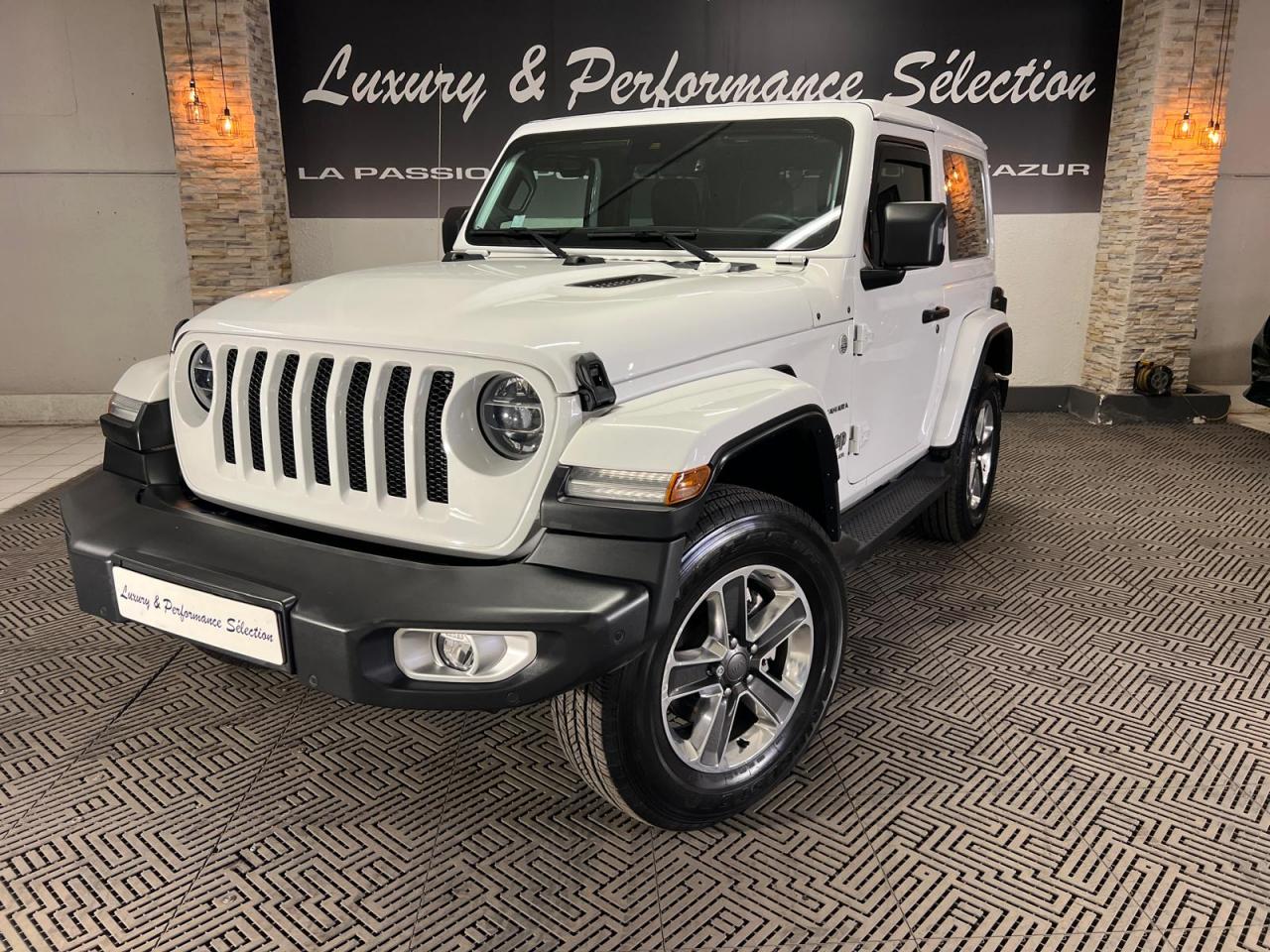 JEEP WRANGLER JL 3 PORTES 2.2 200ch BVA8 4x4 Sahara - 4 places - pas de malus - Suivi complet