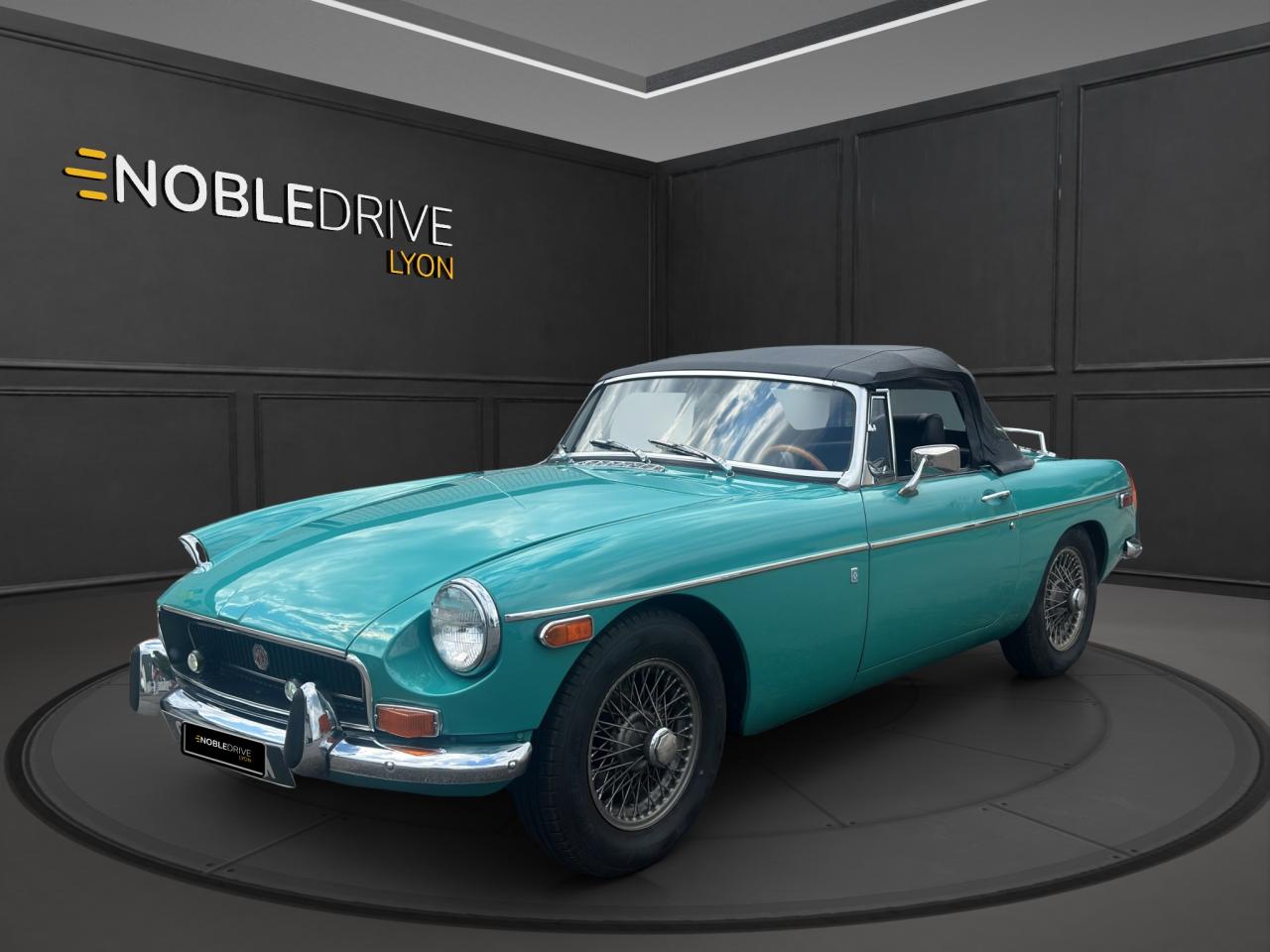 MG B (MGB) 1.8 96ch CABRIOLET LHD - AQUA BLUE TRES RARE