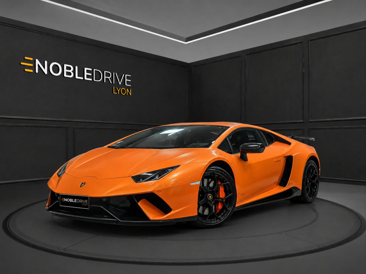 LAMBORGHINI HURACAN COUPE PERFORAMNTE 5.2 640ch - ARANCIO ANTHAEUS MAT - CARBONE FORGE - LIFT - PPF COMPLET