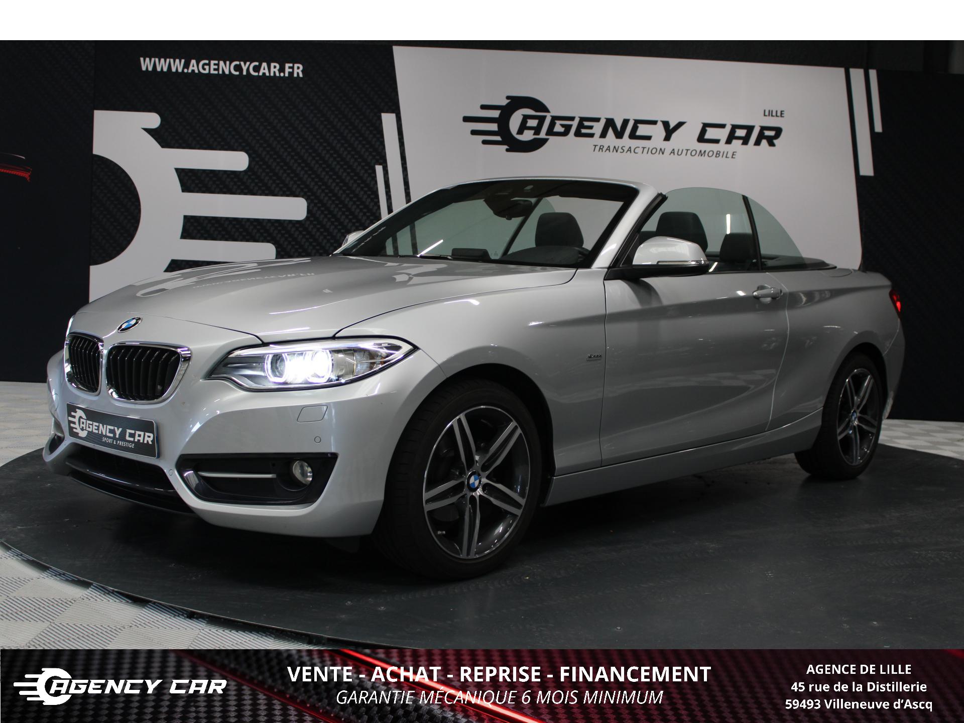 BMW SERIE 2 218i Cabriolet Faible KM Pack Sport Régulateur