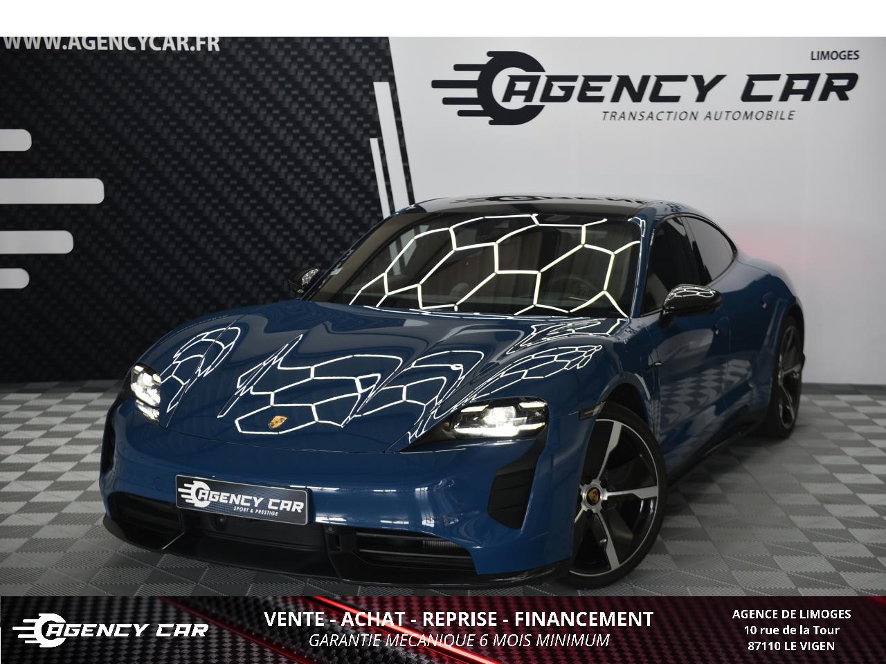 PORSCHE TAYCAN Turbo S - Bleu Neptune - Porsche Approved