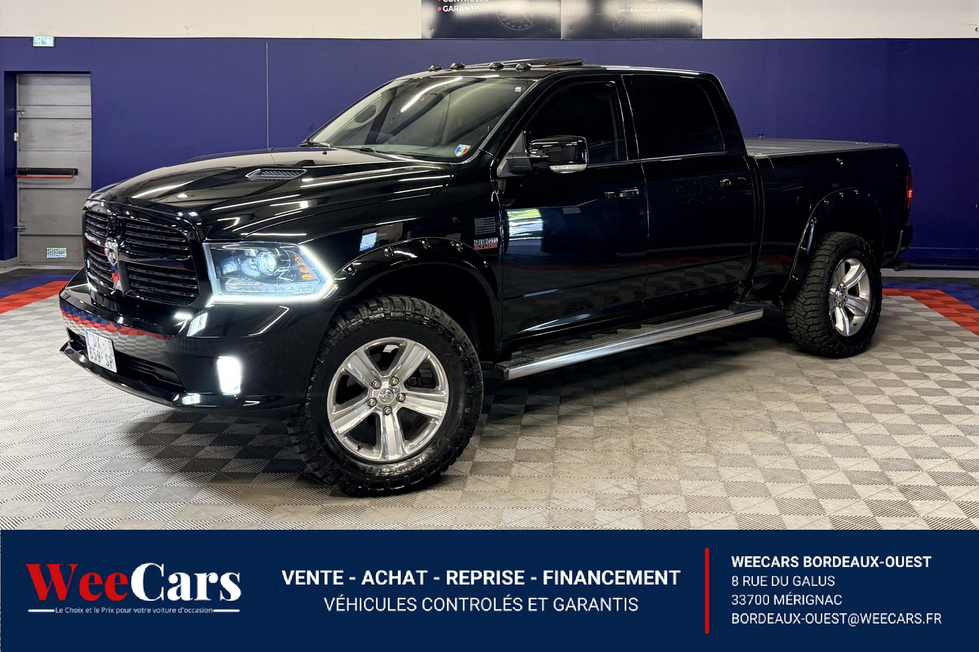 DODGE RAM 1500 SPORT 4x4 Hemi 5.7L CREW CAB BENNE RALONGÉE
