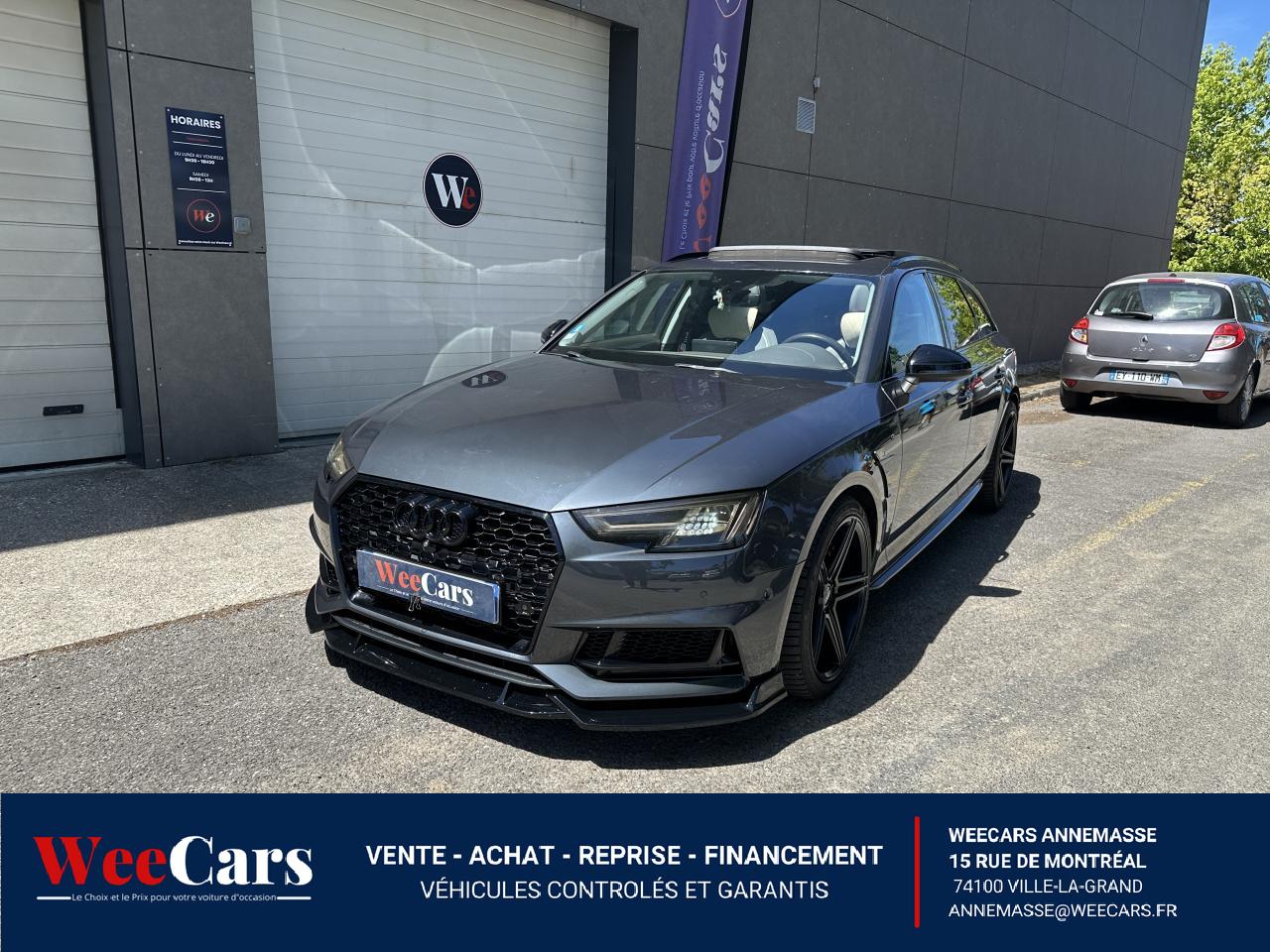 AUDI A4 AVANT 2.0 TFSI 250 S-LINE QUATTRO S-TRONIC BVA - TOIT OUVRANT/LIGNE AKRA/SUIVI COMPLET/GARANTIE 12 MOIS