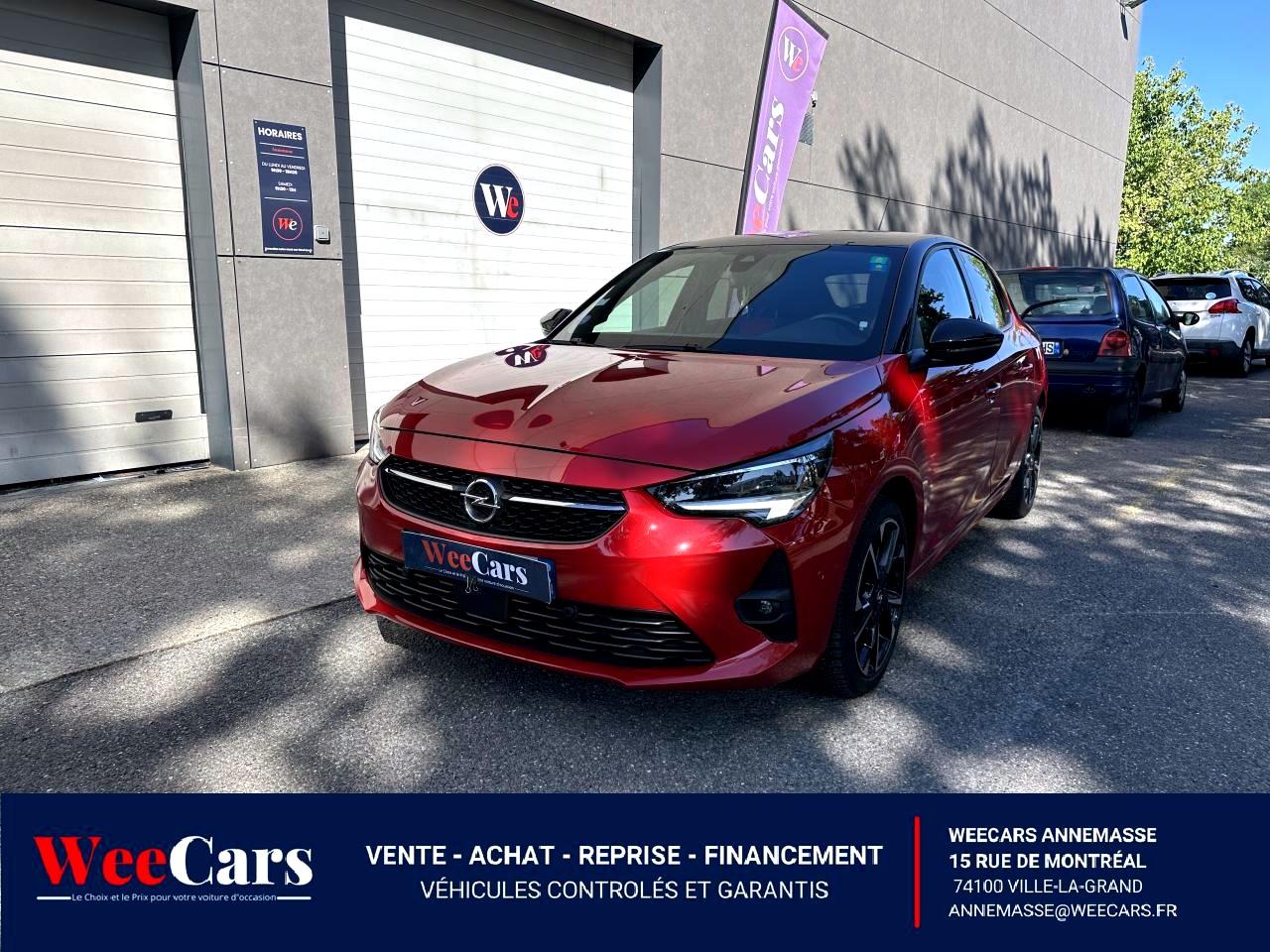 OPEL CORSA 1.2 T 100 GS-LINE - CARPLAY/CAMÉRA/COURROIE FAITE/GARANTIE 12 MOIS