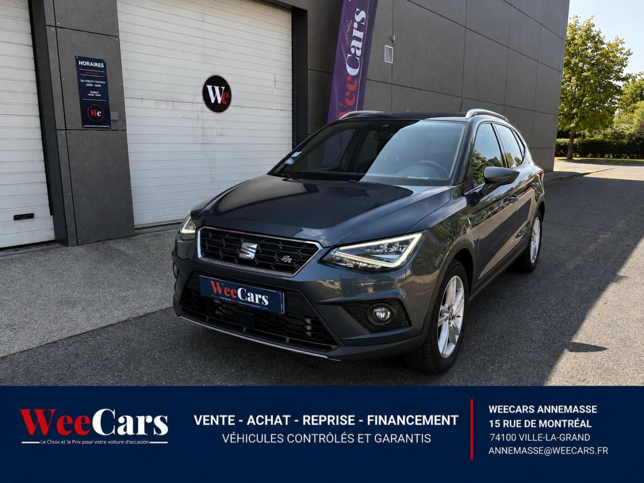 SEAT ARONA 1.0 ECOTSI 115 FR DSG BVA START-STOP - CARPLAY/CAMÉRA/SUIVI COMPLET SEAT/GARANTIE 12 MOIS