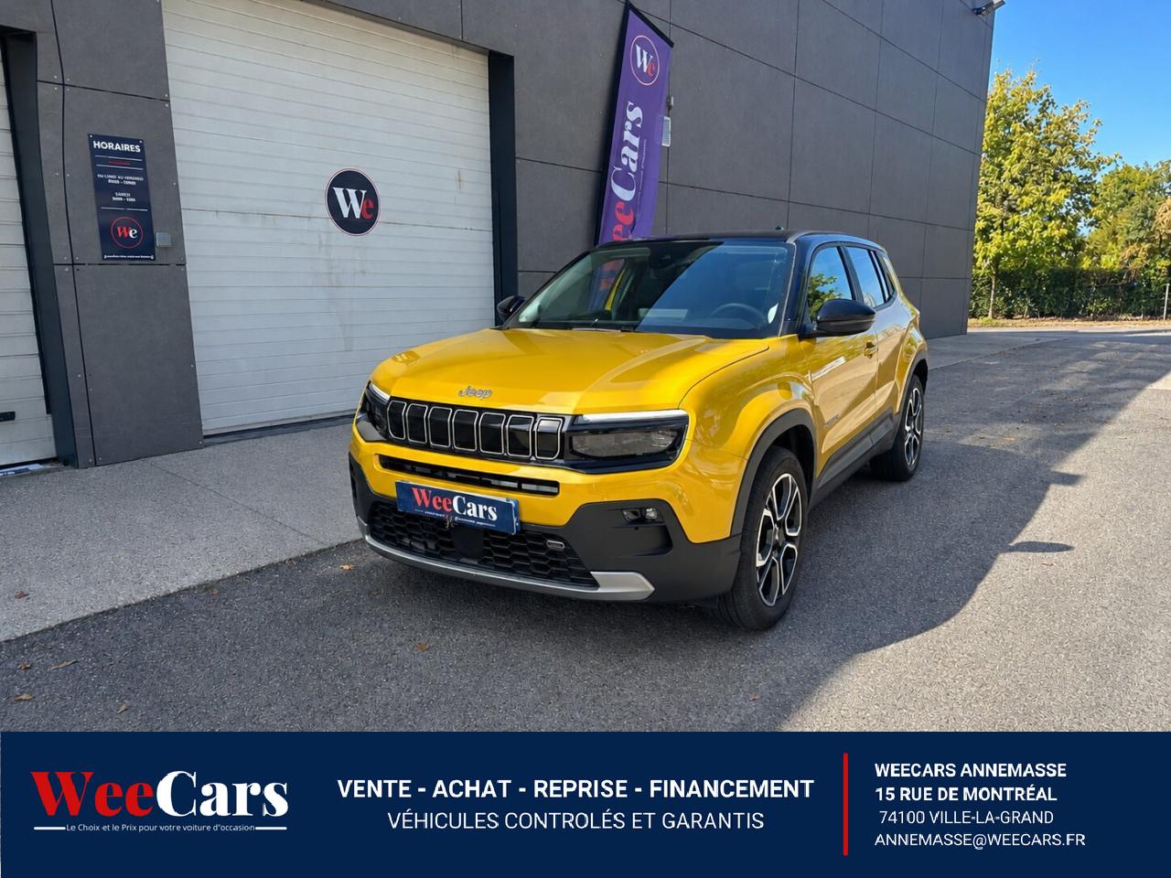 JEEP AVENGER 1.2 T3 E-HYBRID 110H 100 MHEV HYBRID ALTITUDE 2WD BVA - 1ÈRE MAIN / GARANTIE 12 MOIS
