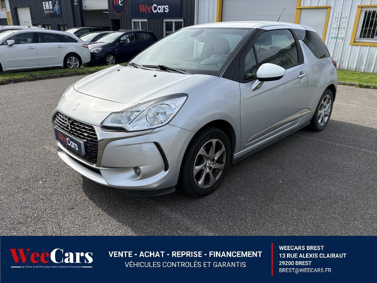 DS DS 3 1.2 12V - 82 So Chic - camera de recul / aide au stationnement avant et arrière