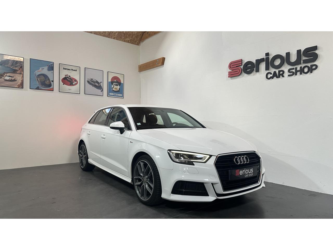 AUDI A3 SPORTBACK 35 TDI / SPORT LIMITED - S LINE / BVA S-TRONIC / CARPLAY / 3eme MAIN FRANCE / CT Ok