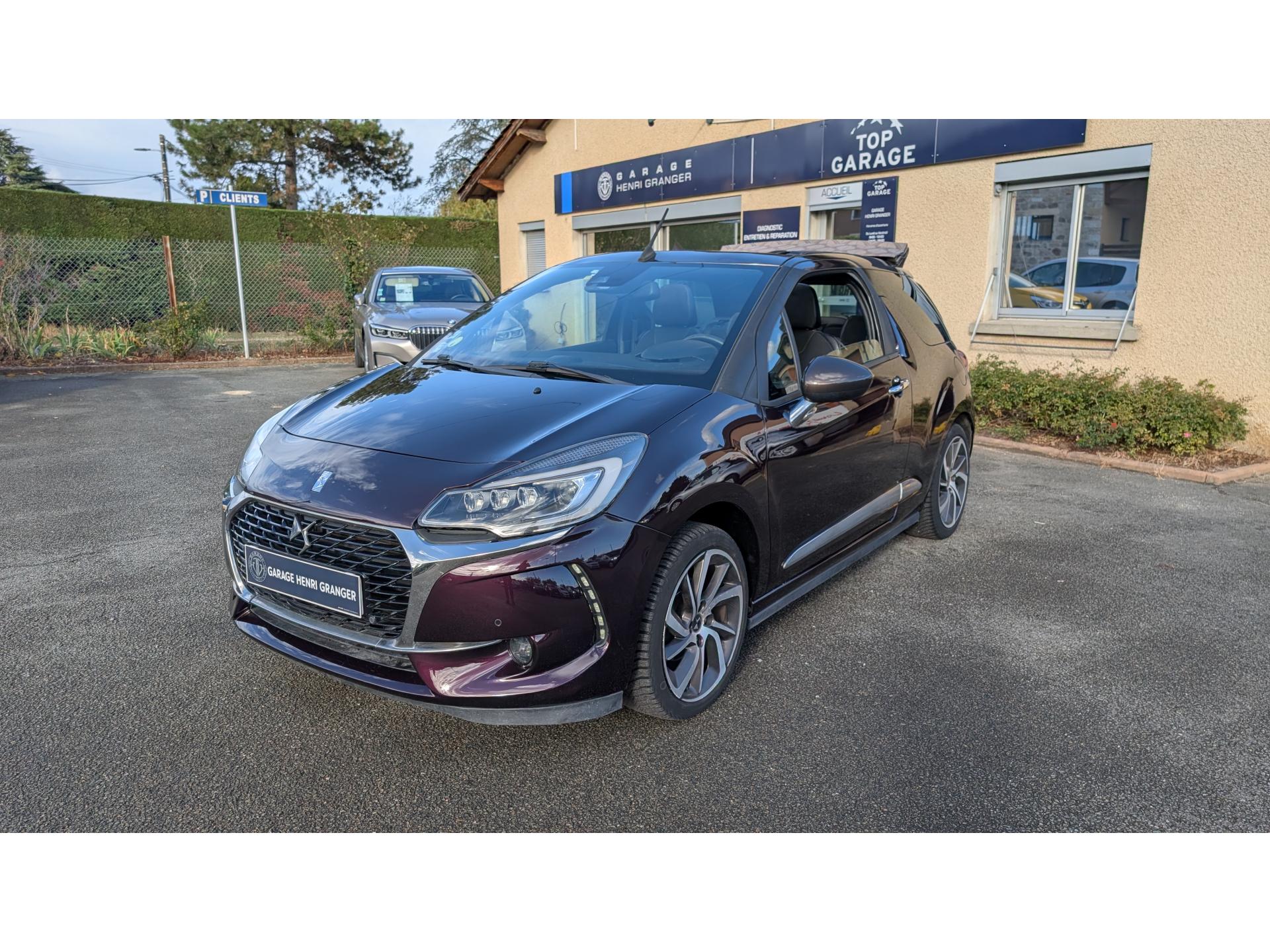 DS DS3 Cabrio 1.6 BlueHDi S&S 120 BVM6 CABRIOLET Sport Chic PHASE 3 + Options - GTIE 12 MOIS - Historique