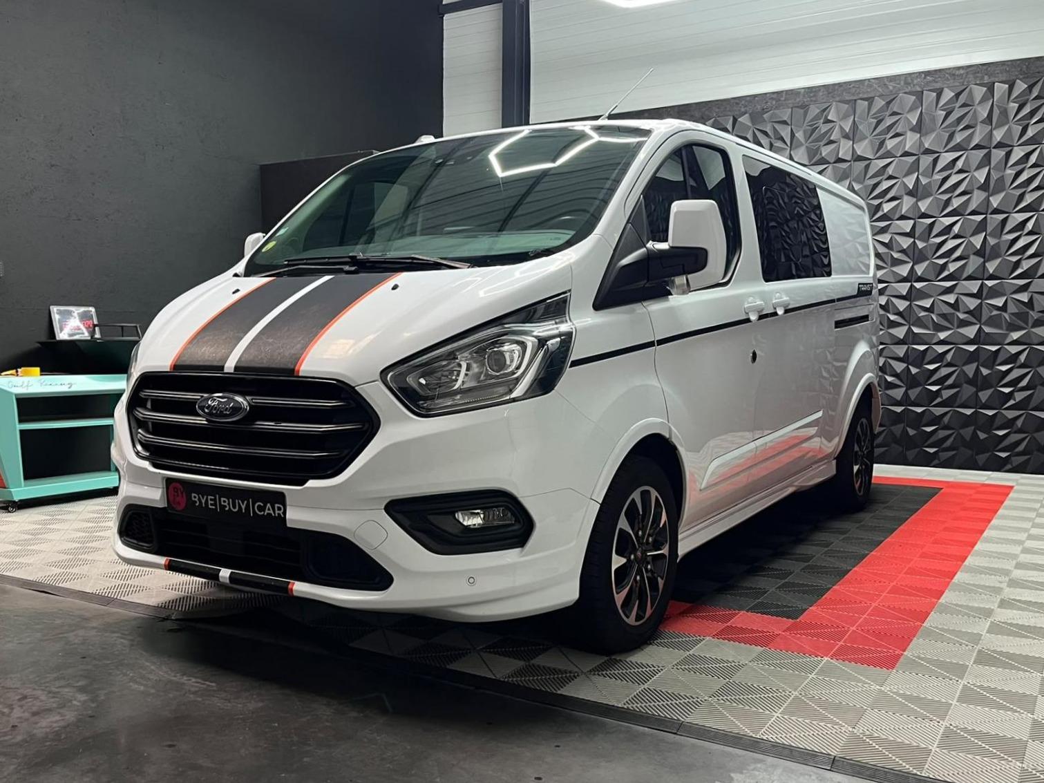 FORD TRANSIT CUSTOM 320 SPORT - 2.0l - 185 CH - L2H1 - BVM 6 - CLIM - CARPLAY - REGULATEUR - GARANTIE 12 MOIS