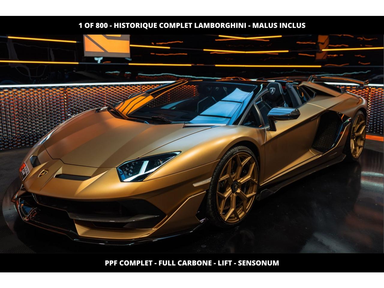 LAMBORGHINI AVENTADOR SVJ ROADSTER 6.5l V12 770ch