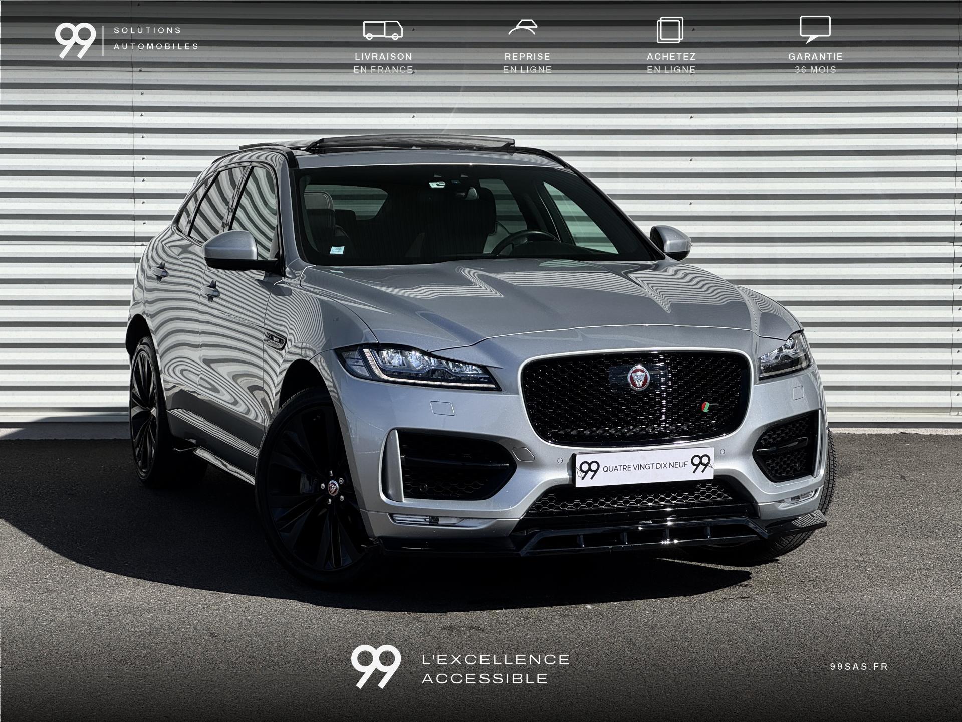 JAGUAR F-PACE JAGUAR R SPORT 300CH TOIT OUVRANT CARPLAY ACTIVE SOUND THOR SIÈGE CHAUFFANT ATTELAGE LIVRAISO