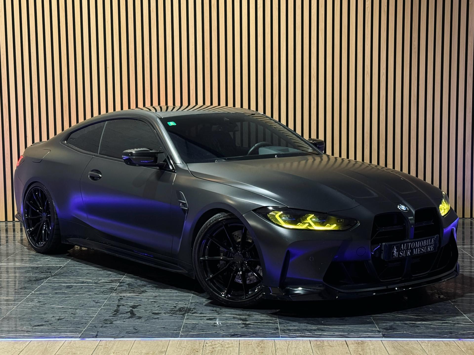 BMW M4 G82 3.0 510 COMPETITION BVA8 IMMAT FR COVERING NOIR MAT SUIVI BMW ETAT NEUF