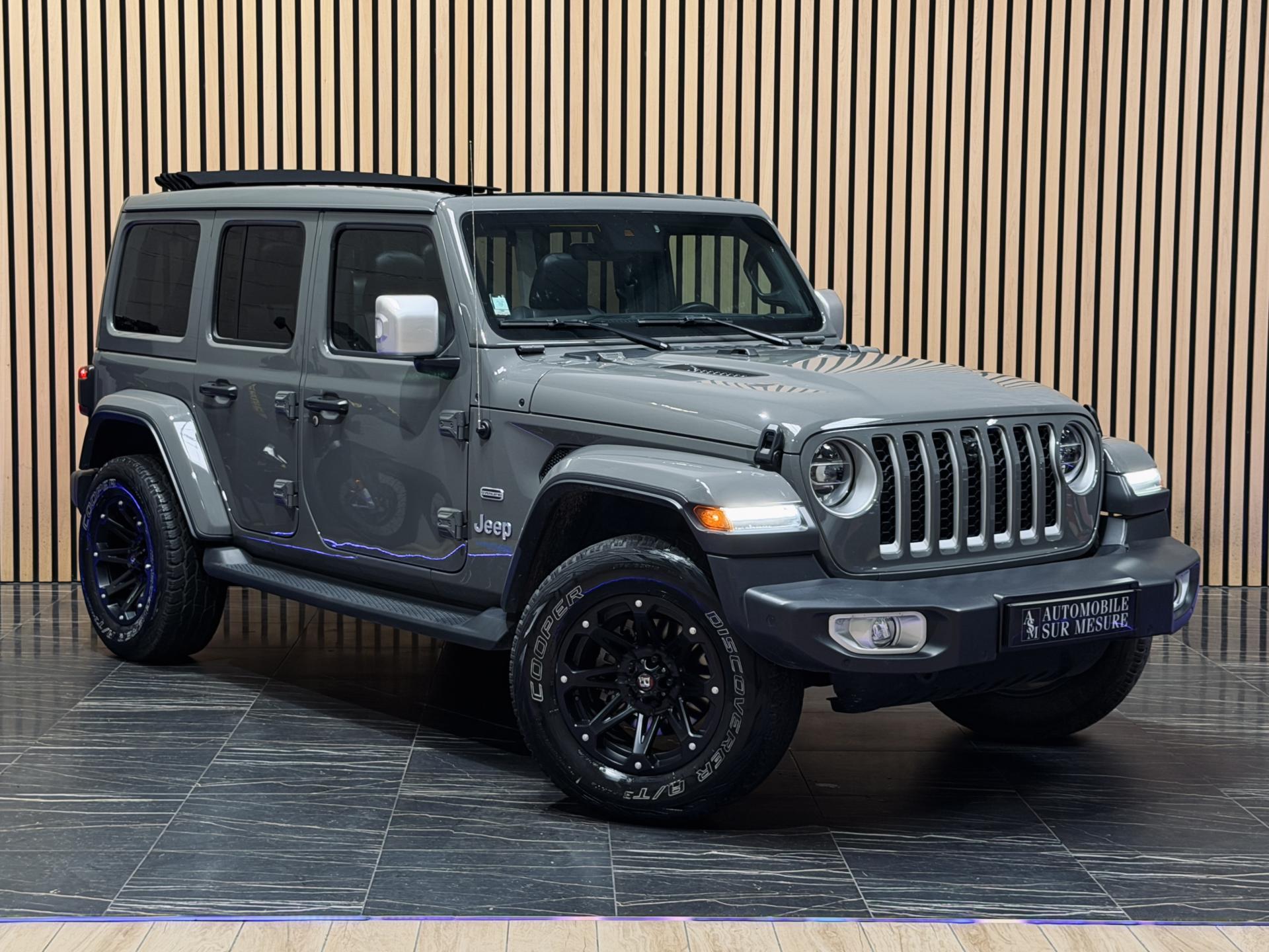 JEEP WRANGLER 2.0 T 4xe 380 4x4 Unlimited Overland HYBRID ETAT NEUF CAPOTE ELECTRIQUE SKY ONE-TOUCH