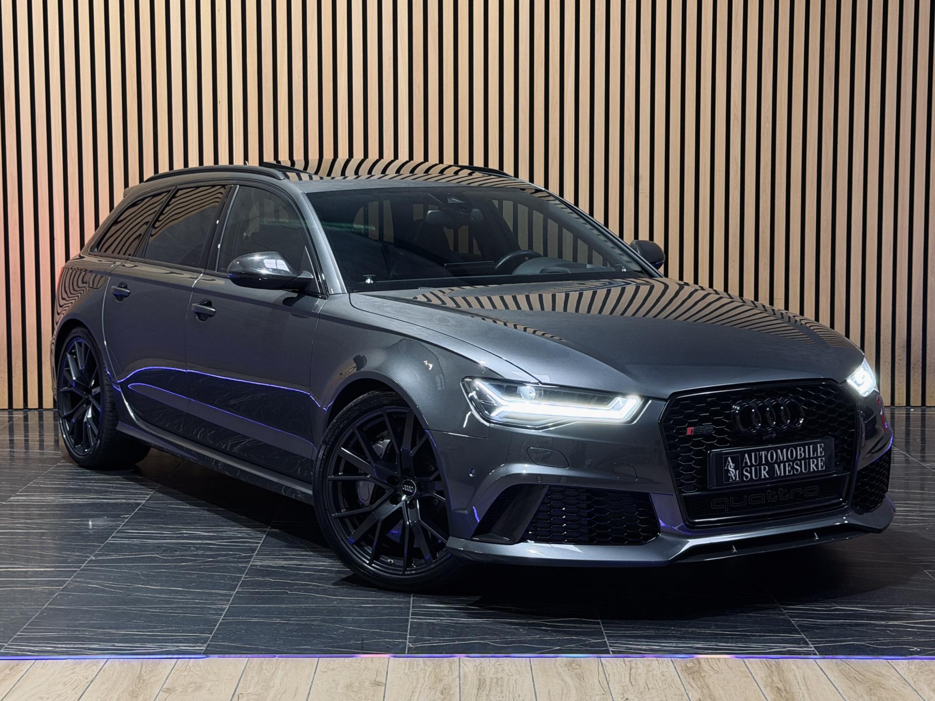 AUDI RS6 AVANT Quattro 4.0 V8 TFSI 605Tiptronic Performance SUIVI AUDI ÉTAT NEUF 40ke D options IMMAT FRANCE
