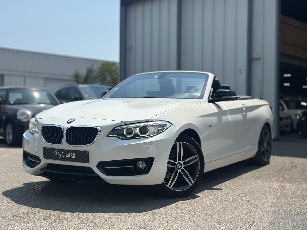 BMW SERIE 2 CABRIOLET 218D 150 SPORT BVA8 - CARPLAY - CUIR CHAUFFANT - BI-XÉNON