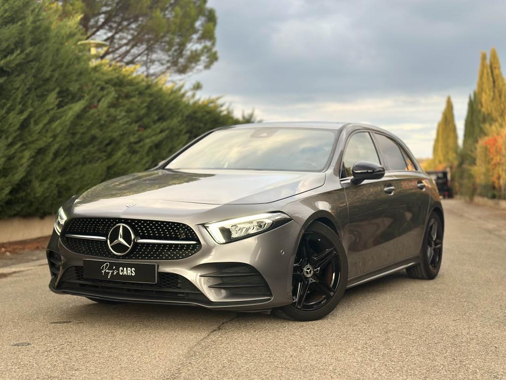 MERCEDES CLASSE A 180 AMG Line - CAM - LEDS D\'AMBIANCE - PACK SPORT BLACK