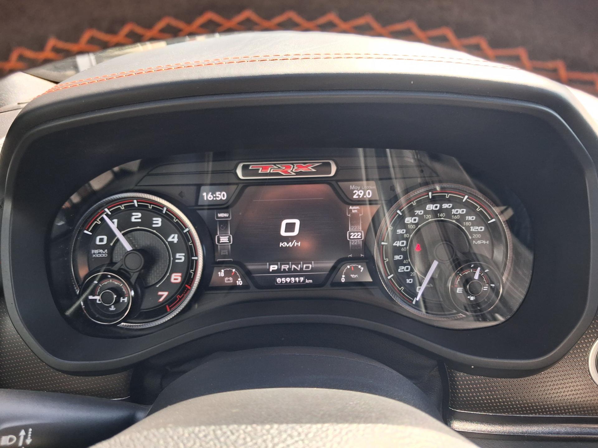 DODGE RAM TRX IGNITION ORANGE V8 6.2L SUPERCHARGED